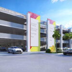 Filling station and multi level car-park