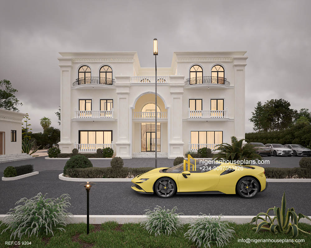 9 bedroom mansion design (Ref.CS 9204)
