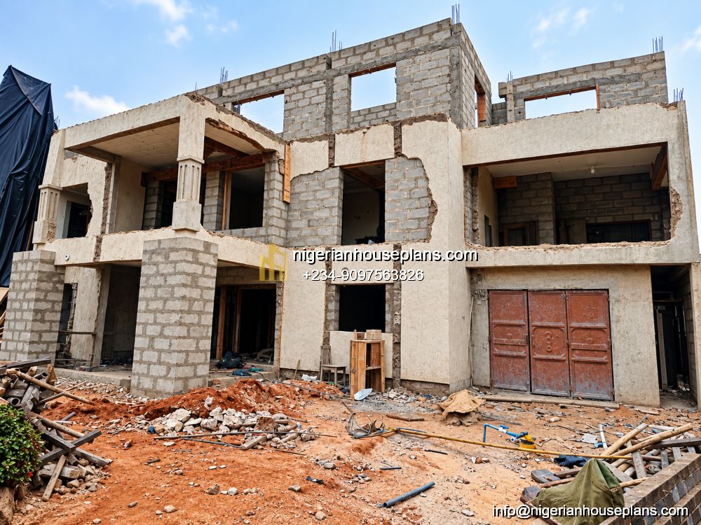Old house remodeling at Abagana, Anambra State